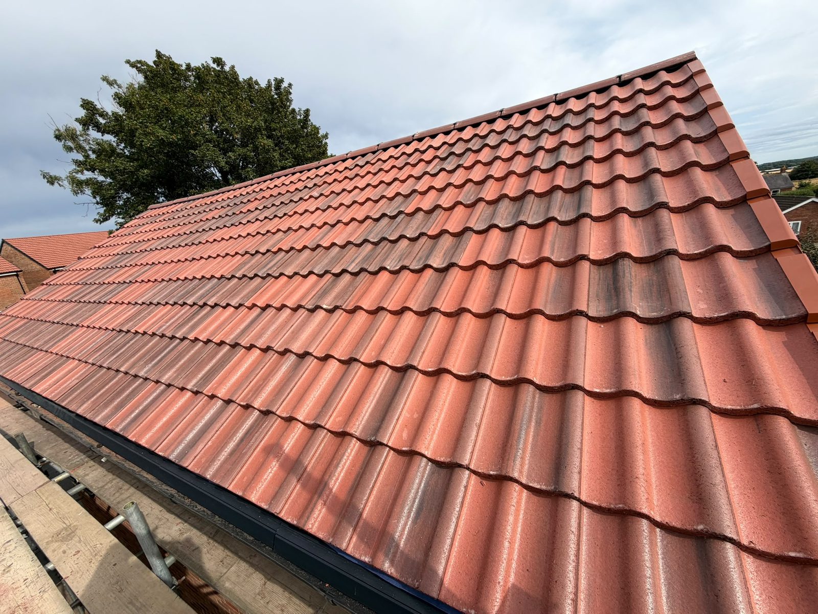 Dry verge run down the gable on a finished re-roof, JP Roofing & Building