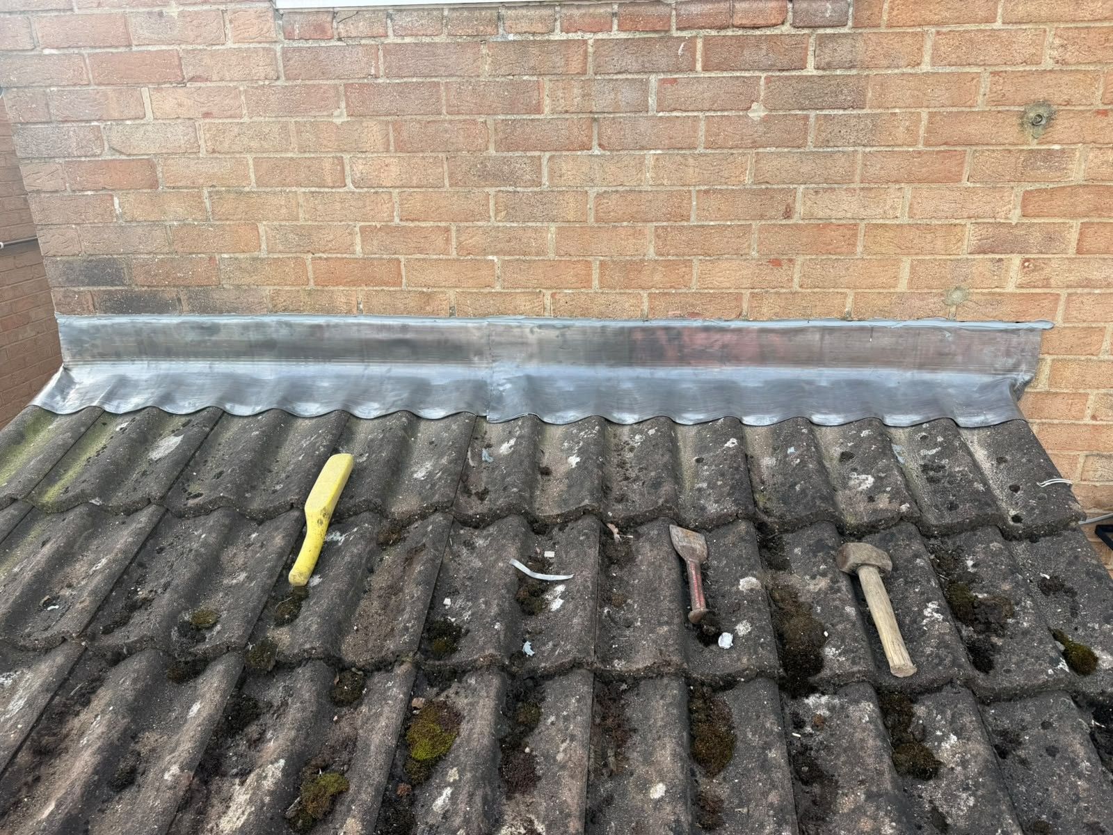 Roof repair work