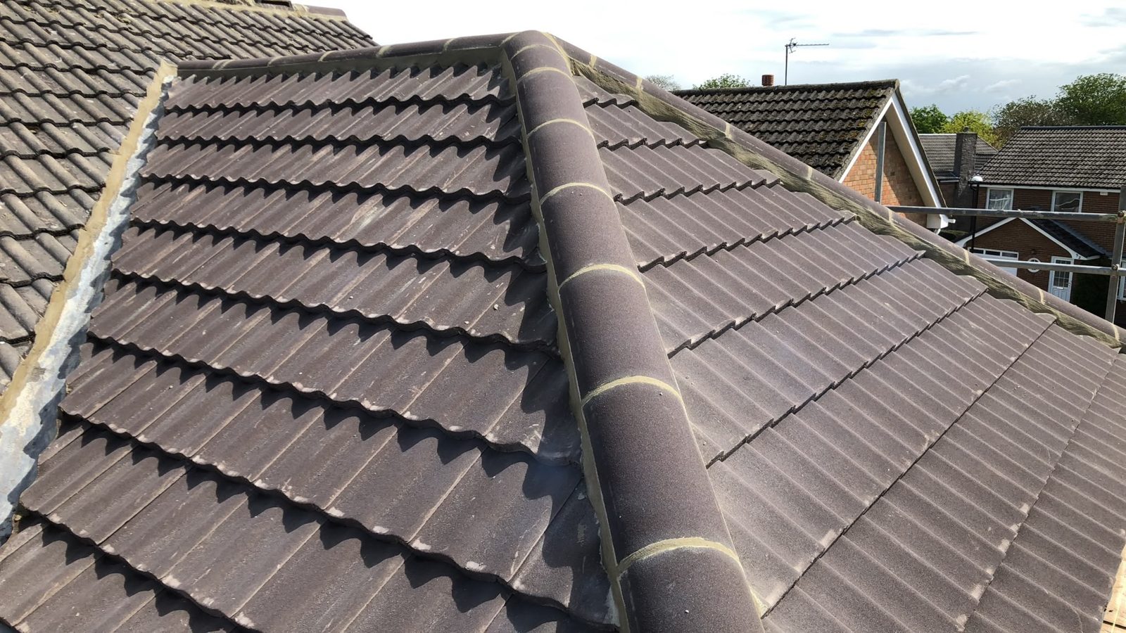 Finished re-roof with all-new dry ridge